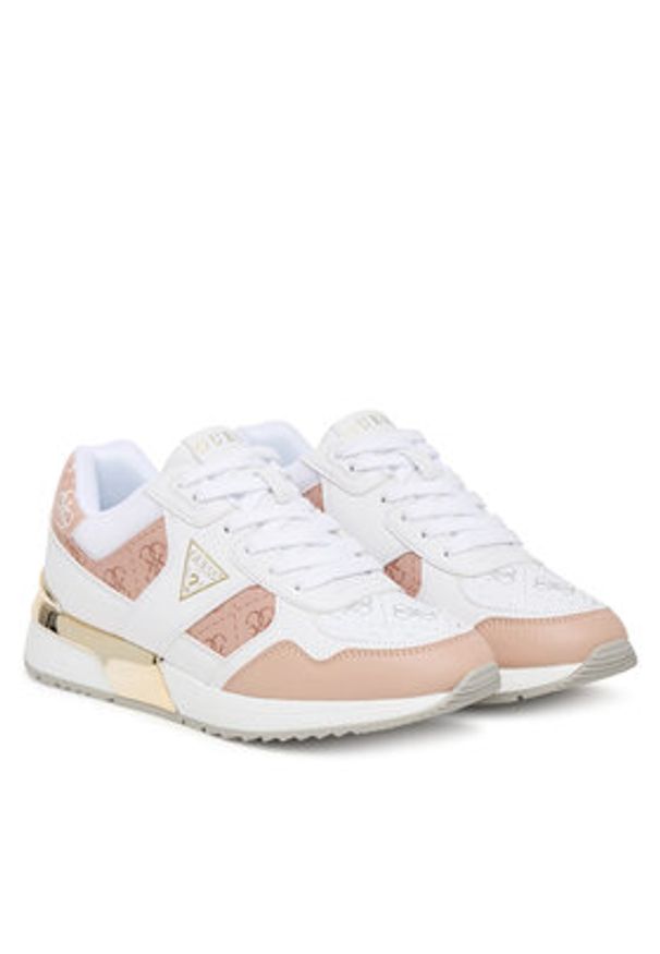 Guess Sneakersy FLFMIC ELE12 Biały. Kolor: biały. Materiał: skóra