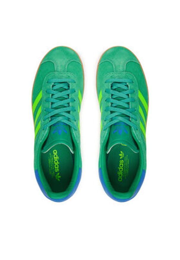 Adidas - adidas Sneakersy Gazelle JP7127 Zielony. Kolor: zielony. Materiał: skóra, zamsz. Model: Adidas Gazelle