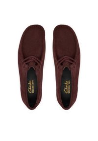 Clarks Półbuty WallabeeEVOSh 26184611 Bordowy. Kolor: czerwony. Materiał: zamsz, skóra #6