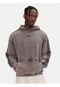 Adidas - adidas Bluza Premium Essentials Retro JD0245 Szary Loose Fit. Kolor: szary. Materiał: bawełna. Styl: retro
