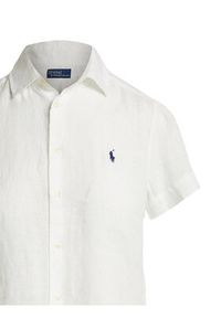 Polo Ralph Lauren Koszula 211973366505 Biały Regular Fit. Typ kołnierza: polo. Kolor: biały. Materiał: len #3