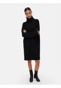 Vero Moda Sukienka dzianinowa Aquarius 10331900 Czarny Regular Fit. Kolor: czarny. Materiał: syntetyk