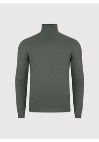 Pako Lorente - PAKO LORENTE - Golf męski w zielonym kolorze. Typ kołnierza: golf. Kolor: szary, zielony, brązowy, beżowy. Materiał: wiskoza, nylon. Sezon: jesień #7