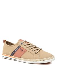 Pepe Jeans Espadryle Maoui Tape Sunset PMS30916 Brązowy. Kolor: brązowy. Materiał: materiał