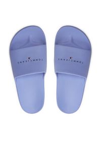 Tommy Jeans Klapki Tjw Printed Pu Pool Slide EN0EN02693 Granatowy. Kolor: niebieski #2