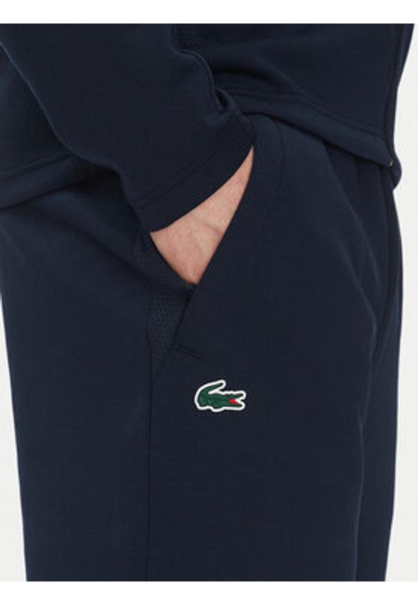 Lacoste Dres WH3108 Granatowy Regular Fit. Kolor: niebieski. Materiał: syntetyk