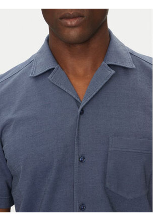 BOSS Koszula 50537949 Niebieski Regular Fit. Kolor: niebieski. Materiał: bawełna, syntetyk