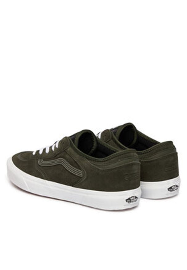Vans Sneakersy Rowley Classic VN000SF450K1 Zielony. Kolor: zielony. Materiał: skóra, zamsz. Model: Vans Classic