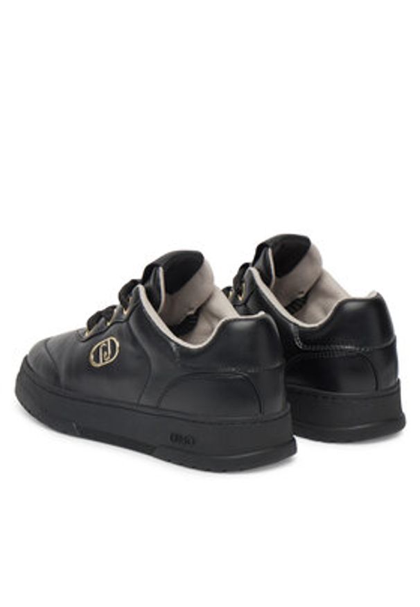Liu Jo Sneakersy Me 04 BA5039 PX625 Czarny. Kolor: czarny. Materiał: skóra