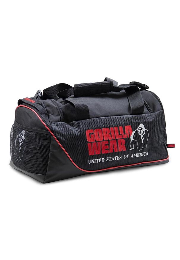 GORILLA WEAR - Jerome Gym Bag - Czarny/Czerwony. Kolor: czerwony, czarny, wielokolorowy. Sport: fitness