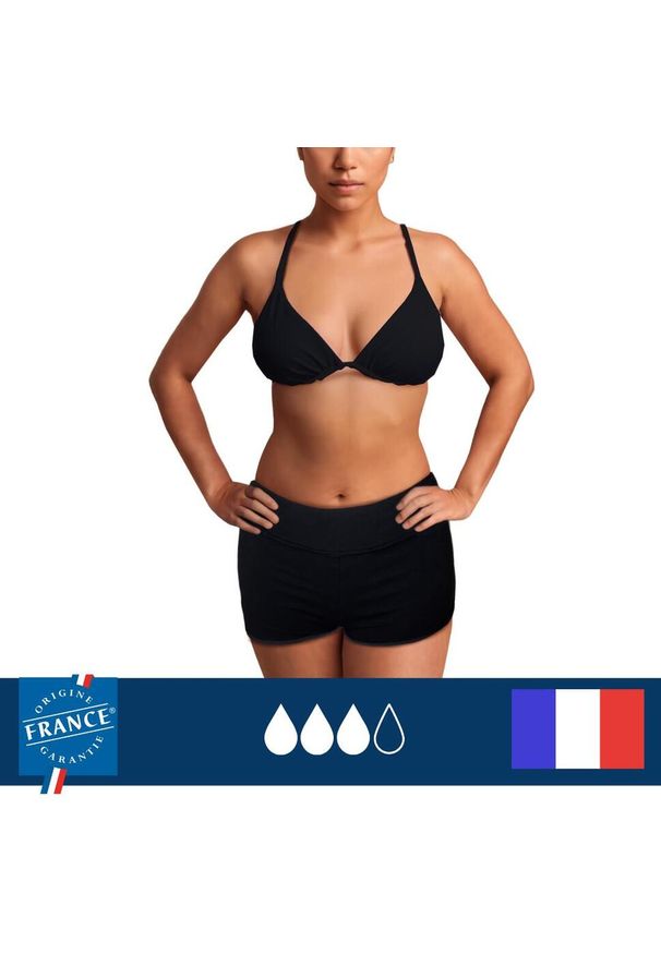 PLIM UNDERWEAR - Menstruacyjne szorty kąpielowe – duża chłonność. Kolor: czarny