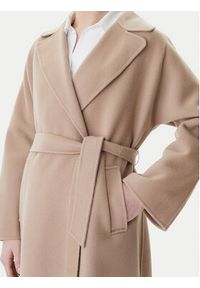 Weekend Max Mara Płaszcz wełniany Civada 2615011011 Beżowy Regular Fit. Kolor: beżowy. Materiał: wełna #5