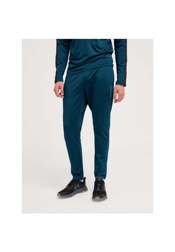 Spodnie treningowe Hummel Strenght. Kolor: wielokolorowy, niebieski, zielony. Sport: piłka nożna, fitness