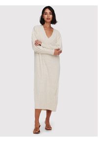 only - ONLY Sukienka dzianinowa New Tessa 15236372 Beżowy Regular Fit. Kolor: beżowy. Materiał: syntetyk #7