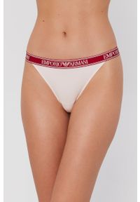 Emporio Armani Underwear Stringi 164522.1A227 (2-pack) kolor różowy. Kolor: różowy. Materiał: materiał, dzianina. Wzór: gładki #5