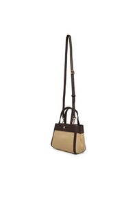 Calvin Klein Torebka Ck Canvas Mini Tote Crossbody LV04F3504G Brązowy. Kolor: brązowy #3