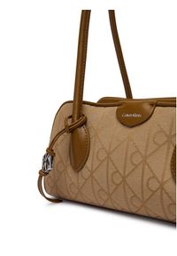Calvin Klein Torebka Emblem Trio Jacquard LV04F3744G Brązowy. Kolor: brązowy #2