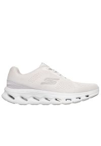 skechers - Buty męskie Skechers Go Walk Glide-Step 2.0 - Vic 217020WHT - białe. Okazja: na co dzień. Zapięcie: sznurówki. Kolor: biały. Szerokość cholewki: normalna. Wzór: aplikacja. Model: Skechers Sport #1