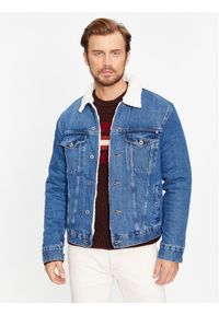 Pepe Jeans Kurtka jeansowa PM402628 Niebieski Regular Fit. Kolor: niebieski. Materiał: bawełna