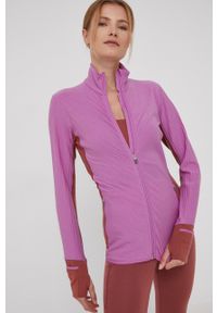 Icebreaker bluza sportowa Descender damska kolor fioletowy gładka. Kolor: fioletowy. Materiał: polar, syntetyk, włókno, skóra, wełna, materiał. Wzór: gładki. Styl: sportowy