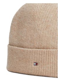 TOMMY HILFIGER - Tommy Hilfiger Czapka Essential AW0AW16633 Beżowy. Kolor: beżowy. Materiał: poliester, materiał