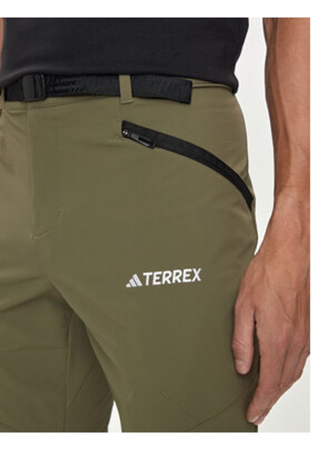 Adidas - adidas Spodnie outdoor Terrex Xperior IK3533 Khaki Regular Fit. Kolor: brązowy. Materiał: syntetyk. Sport: outdoor