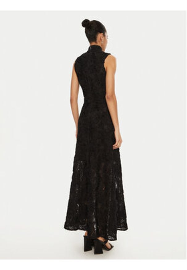 ROTATE Sukienka wieczorowa 113617 Czarny Regular Fit. Kolor: czarny. Materiał: syntetyk. Styl: wizytowy