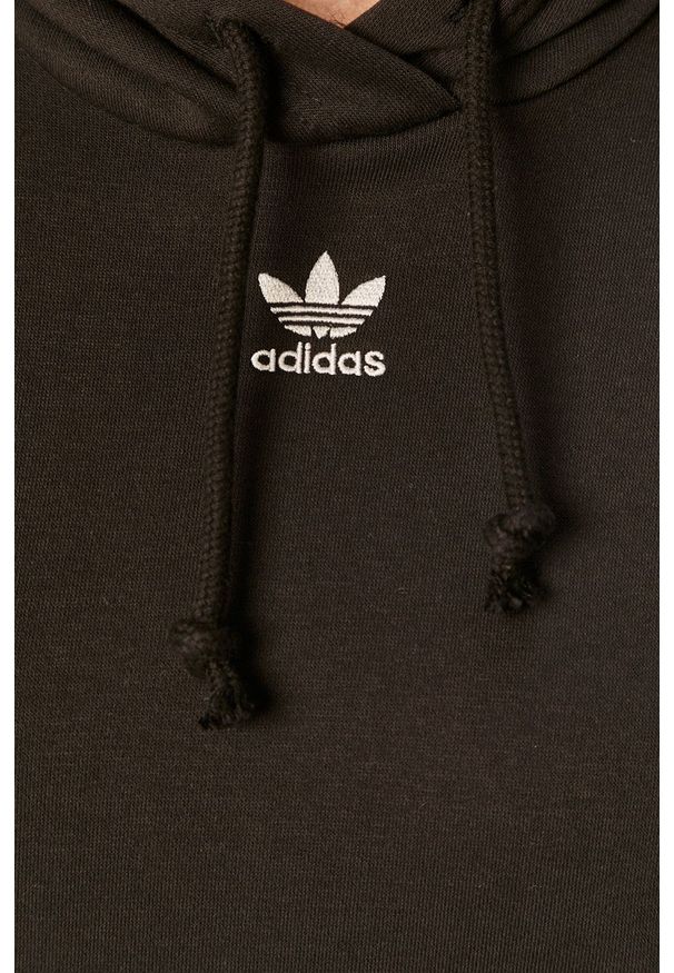 adidas Originals - Bluza. Okazja: na co dzień. Typ kołnierza: kaptur. Kolor: czarny. Materiał: dzianina, poliester. Długość rękawa: długi rękaw. Długość: długie. Styl: casual