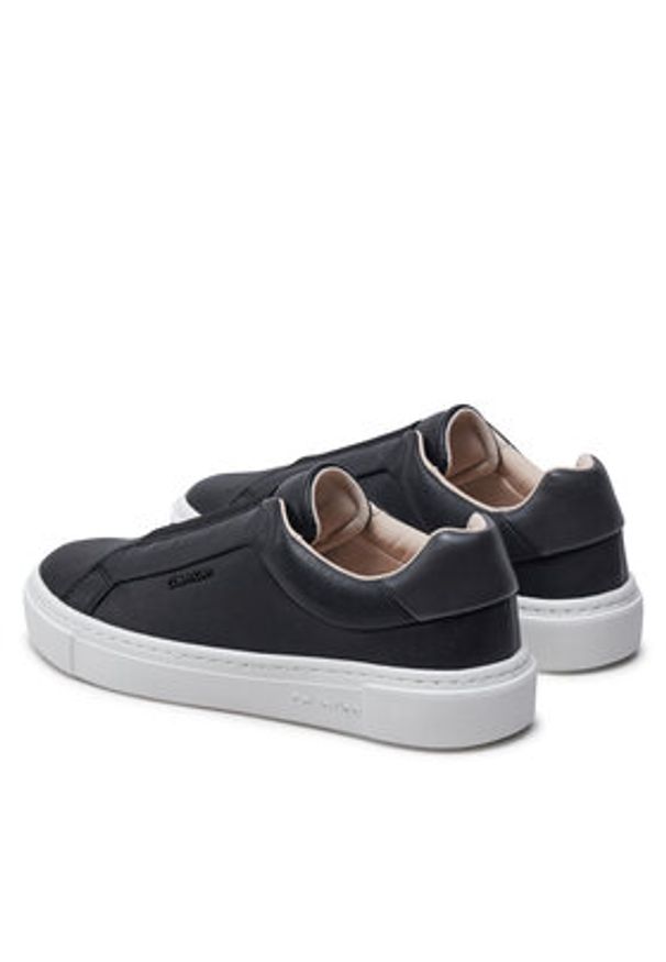 Calvin Klein Sneakersy Cupsole Slip On W/Ml HW0HW02289 Czarny. Zapięcie: bez zapięcia. Kolor: czarny. Materiał: skóra