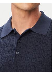 TOMMY HILFIGER - Tommy Hilfiger Polo MW0MW43246 Granatowy Regular Fit. Typ kołnierza: polo. Kolor: niebieski. Materiał: bawełna #4