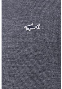 PAUL & SHARK - Paul&Shark Sweter męski kolor szary. Okazja: na co dzień. Kolor: szary. Długość rękawa: długi rękaw. Długość: długie. Styl: casual