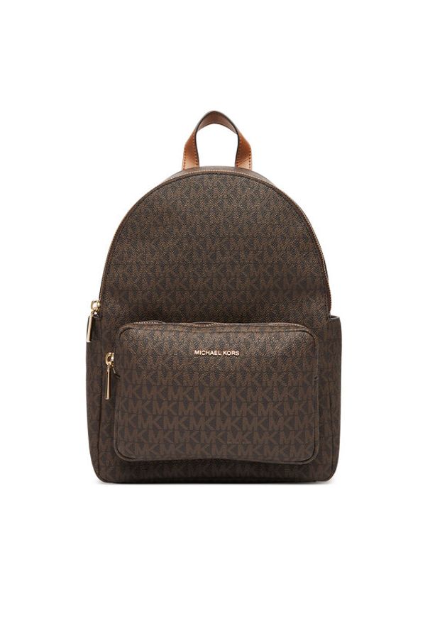 MICHAEL Michael Kors Plecak Tanner 30T5GTNB2B Brązowy. Kolor: brązowy. Materiał: skóra
