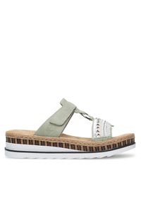 Klapki Rieker. Kolor: zielony #1