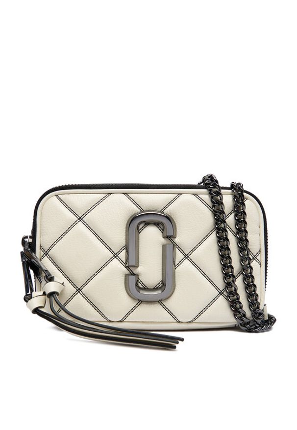 MARC JACOBS - Marc Jacobs Torebka The Snapshot Chain 2P5HCR020H02 Biały. Kolor: biały. Materiał: skórzane
