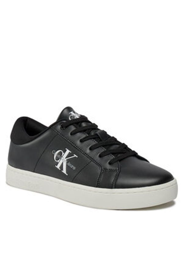 Calvin Klein Jeans Sneakersy Classic Cupsole Low Laceup Lth YM0YM00864 Czarny. Kolor: czarny. Materiał: skóra