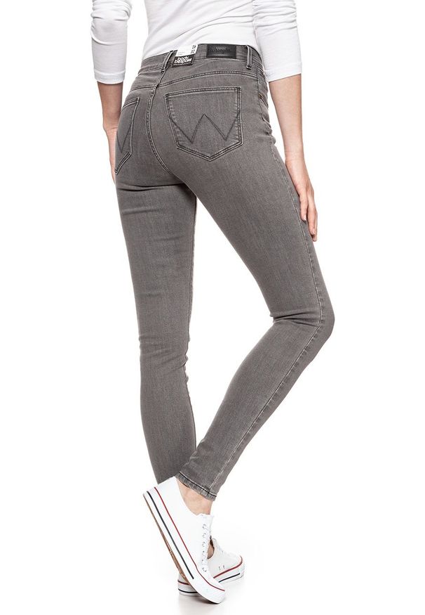 Wrangler - WRANGLER HIGH SKINNY CONCRETE PLAN W27HQG25P 112128112. Stan: podwyższony