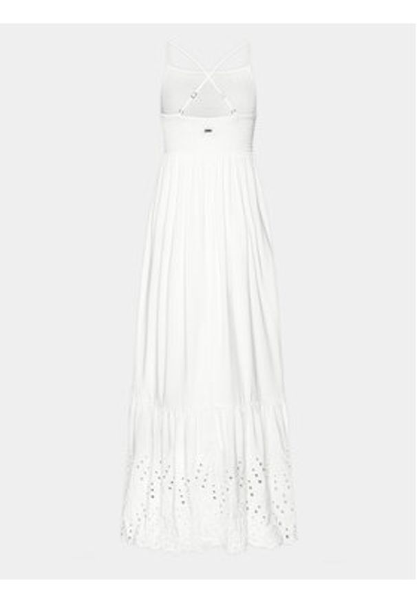 Maaji Sukienka codzienna 2123CLD003 Biały Regular Fit. Okazja: na co dzień. Kolor: biały. Materiał: wiskoza. Typ sukienki: proste. Styl: casual