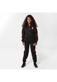 AC MILAN - Dres treningowy AC Milan dla dzieci. Kolor: czarny. Materiał: dresówka. Styl: sportowy #1