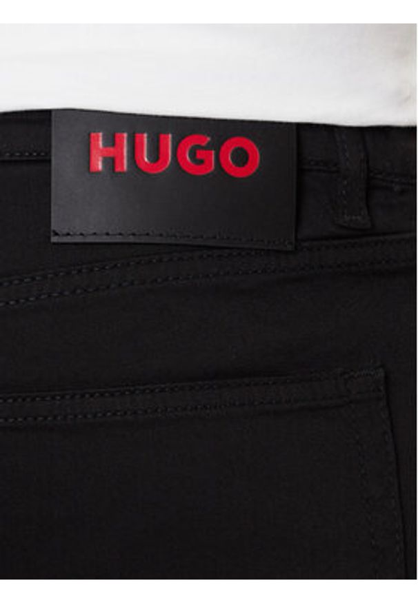 Hugo - HUGO Jeansy 50547253 Czarny Extra Slim Fit. Kolor: czarny