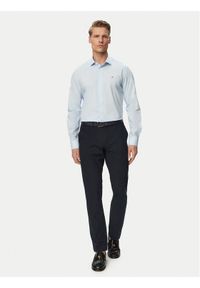 TOMMY HILFIGER - Tommy Hilfiger Koszula MW0MW38347 Błękitny Slim Fit. Kolor: niebieski. Materiał: bawełna #1