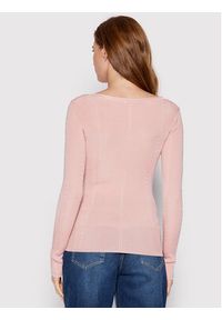 Guess Bluzka W2YR12 Z30K0 Różowy Slim Fit. Kolor: różowy. Materiał: wiskoza #3