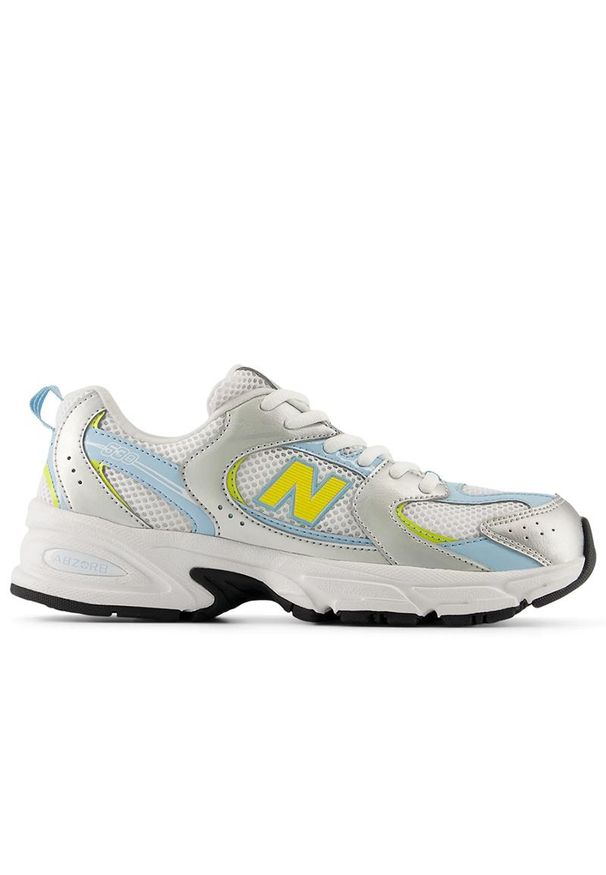 Buty młodzieżowe New Balance G5308S1 - białe. Kolor: biały. Materiał: materiał, syntetyk, guma. Szerokość cholewki: normalna