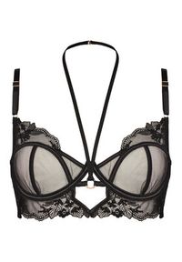 Hunkemöller Biustonosz z fiszbiną Amari 300969 Czarny. Kolor: czarny. Materiał: syntetyk #3