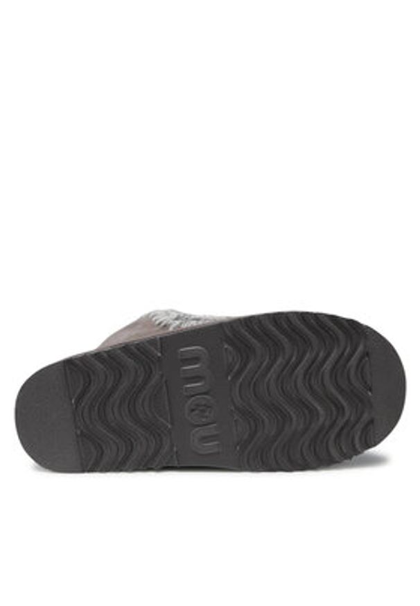 Mou Śniegowce Eskimo 18 FW101001A Szary. Kolor: szary. Materiał: zamsz, skóra