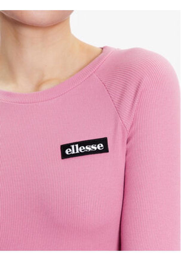 Ellesse Bluzka Linny SGR17947 Różowy Slim Fit. Kolor: różowy. Materiał: bawełna