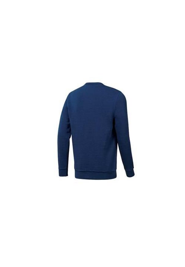 Bluza sportowa męska Reebok Elements Marble Melange Crew Sweatshirt. Kolor: niebieski