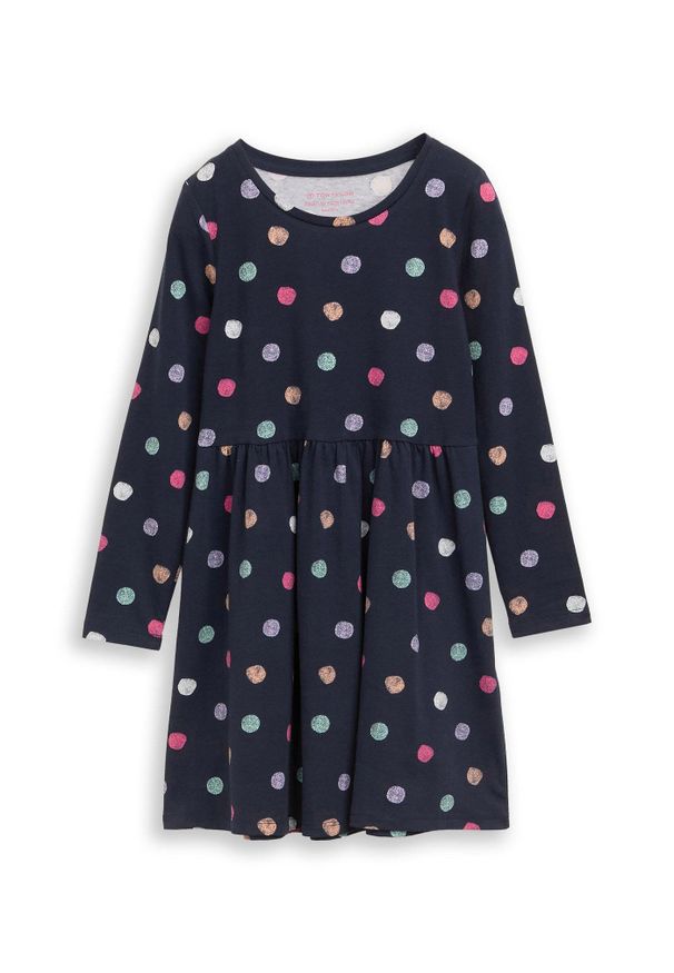 bonprix - Sukienka marki Tom Taylor z dżerseju o rozkloszowanym kroju. Okazja: na co dzień. Kolor: niebieski. Materiał: jersey. Typ sukienki: rozkloszowane. Styl: casual