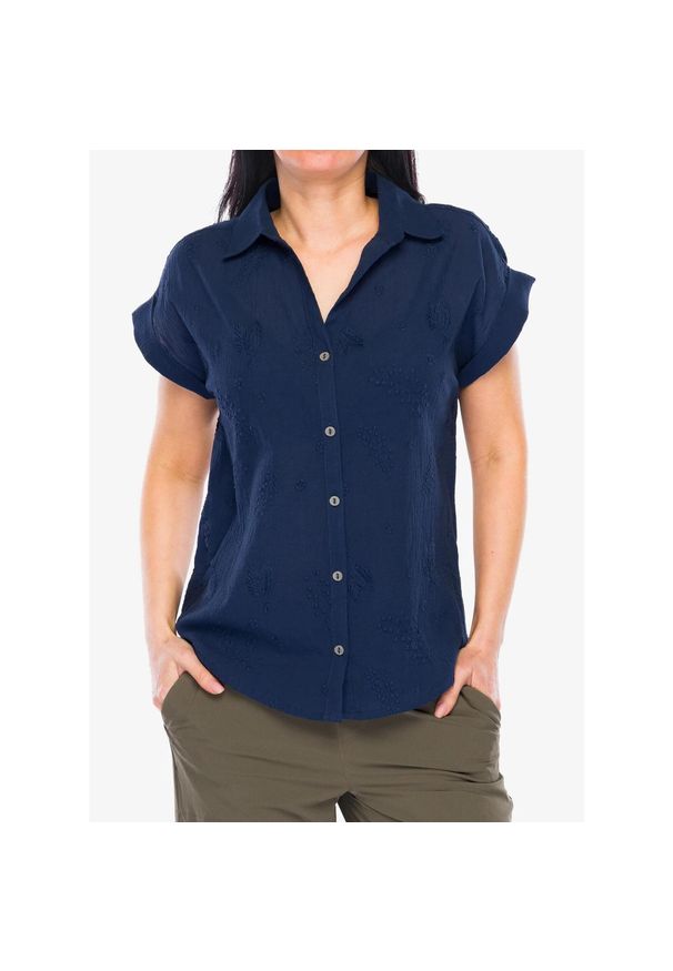 ROYAL ROBBINS - Koszula turystyczna damska Royal Robbins Oasis S/S. Kolor: niebieski