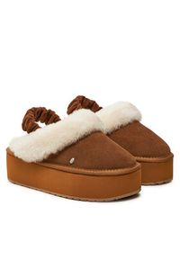 EMU Australia Kapcie Hartz W13137 Brązowy. Kolor: brązowy. Materiał: zamsz, skóra