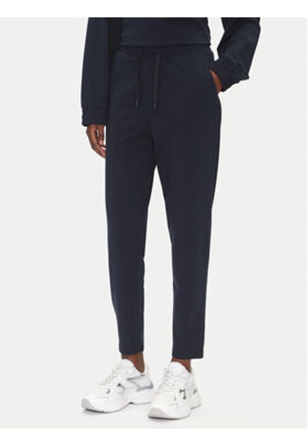 EA7 Emporio Armani Dres 7W000122 AF12502 UB102 Granatowy Regular Fit. Kolor: niebieski. Materiał: bawełna